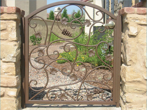 garden gate with semi gloss